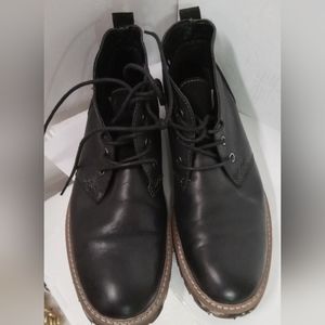 Ranger Men's Chukka Ankle Boots Leather Black Size 9